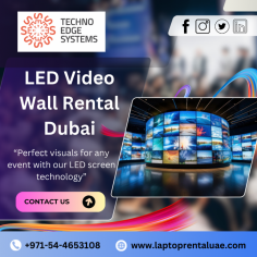 Renting an LED video wall is cost-effective for long-term use, saving you from high upfront costs and maintenance. It’s perfect for events or displays, offering flexibility and the latest technology. Techno Edge Systems LLC provides LED Video Wall Rental in Dubai. Call us at 054-4653108 or Visit us - https://www.laptoprentaluae.com/video-wall-rental-dubai/