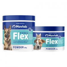 PernaFlex (Pernaease) Powder is an enriched formula for improving joint health in dogs and cats of all ages. It eliminates signs of arthritis by supporting the connective tissues and replenishing the synovial fluid in the joints. The potent ingredients in PernaFlex powder initiate cell growth for cartilage regeneration and helps relieve stiffness in stressed joints. Its anti-inflammatory properties also eliminate pain in arthritic joints.
