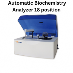 Zimed automatic biochemistry analyzer supports various assays like end-point, kinetic, two-point, double-reagent, double-wavelength, and multi-standard. It processes up to 200 samples per hour and features automatic, independent washing for probes and an automated cuvette washing system for efficient cleaning.
