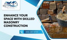 Upgrade Your Property with Custom Masonry Service!

Our advanced masonry construction services in Dallas specialize in constructing buildings using bricks, stones, and concrete blocks. We have been building single-family homes that last long for every client’s need, including building facades, retaining walls, and custom-designed masonry. Transform your space with Correa Masonry at 469-287-9701 today!