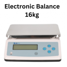 Labnics electronic balance ensures accurate estimation of chemical samples with a capacity of 0-16 kg and ≤0.1g repeatability. It features a 304 stainless steel pan, white back-light LCD screen, and automatic power-off function for convenience and efficiency.