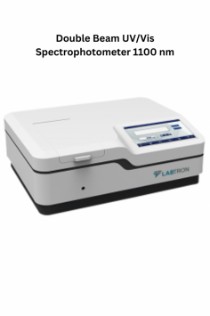 Labtron Double Beam UV/Vis Spectrophotometer features a wavelength range of 190 to 1100 nm and a spectral bandwidth of 2 nm for high-precision measurements. It offers a scanning speed range of up to 3000 nm/min, ensuring efficient operation with an advanced double beam 1200 lines/mm optical system.