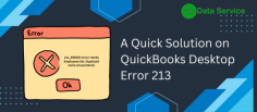 QuickBooks Desktop Error 213 typically occurs when there are duplicate entries in your QuickBooks list, specifically in the 'Chart of Accounts,' 'Customer List,' or 'Vendor List.' This error disrupts workflow and can prevent users from accessing important data. Fortunately, resolving Error 213 is straightforward with the right steps.

Causes of QuickBooks Error 213:

Duplicate entries in your QuickBooks database.
Corruption in your QuickBooks company file.
Misconfigured QuickBooks settings.
Steps to Resolve QuickBooks Error 213:

Run Verify Data Utility: Open QuickBooks, navigate to the ‘File’ menu, select ‘Utilities,’ then ‘Verify Data.’ This tool will help identify issues with the company file.
Remove Duplicate Entries: Once the data issues are identified, review and delete any duplicate entries from your lists.
Rebuild Data: After verifying and removing duplicates, run the ‘Rebuild Data’ tool from the same ‘Utilities’ menu to ensure the integrity of your QuickBooks data.
By following these steps, you can quickly resolve QuickBooks Error 213, allowing smooth functioning of your QuickBooks Desktop and avoiding further disruptions. If the issue persists, consider contacting QuickBooks support for additional help.







