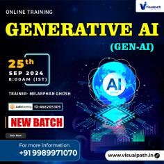 Join Now: https://meet.goto.com/468205309
Attend Online #New Batch on #GenerativeAI (GenAI) by Mr.Arphan Ghosh.
Demo on: 25th SEPTEMBER, 2024 @ 8 AM (IST)
Contact us: +91 9989971070.
Visit our Blog: https://visualpathblogs.com/
WhatsApp: https://www.whatsapp.com/catalog/919989971070
Visit: https://visualpath.in/generative-ai-course-online-training.html




