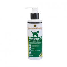 Natural Animal Solutions Omega 3, 6 & 9 oil is a rich dietary supplement for dogs. This joint and skin care product is finely blended with essential fatty acids, vitamins A, D and E. These dietary nutrients play a crucial role in maintaining skin and joint health. Natural Animal Solutions Omega Oil assists in reducing skin odour, promote digestion, maintain a healthy immune system and support joints. The oral solution helps support heart and brain healthy functioning.
