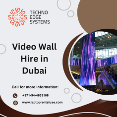 For Video Wall Hire in Dubai, choose Techno Edge Systems LLC. We provide the latest models of LED video walls for your events at affordable prices. Our high-quality video walls ensure a stunning display for any occasion. For more details, Call us at 054-4653108 or visit us - https://www.laptoprentaluae.com/video-wall-rental-dubai/