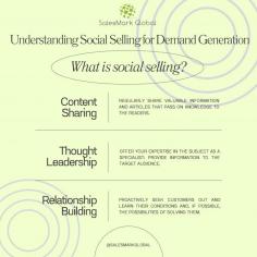 Social selling is not just a process of forwarding messages along the lines of informal organizational communication. That is another function of social media management: creating an authoritative profile on the sites that actively communicate with your audience. This can be achieved through:
Content Sharing: Regularly share valuable information and articles that pass on knowledge to the readers.
Thought Leadership: Offer your expertise in the subject as a specialist; provide information to the target audience.
Relationship Building: Proactively seek customers out and learn their conditions and, if possible, the possibilities of solving them.

Read more- 

https://salesmarkglobal.com/social-selling-for-demand-generation/ 

