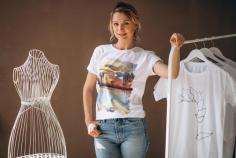 Find premium women's and Comfort Colours T-shirts printing in Fillmore, CA. High-quality prints and comfortable, stylish options with fast service.
