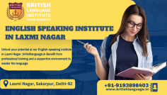 Unlock your potential at our English speaking institute in Laxmi Nagar. britishlanguage.in Benefit from professional training and a supportive environment to master the language.
Contact Us: +91-9193898403 Email: info@britishlanguage.in