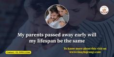 Your parents passed away early, and you wonder whether your lifespan will be the same. Here, life span astrology can help you get the answer. In someone's chart, the Sun and the Moon represent the father and the mother. If these planets are afflicted, weak or badly placed, they threaten the longevity of parents in the birth chart.

Visit Now: - https://www.vinaybajrangi.com/health-astrology/life-span/my-parents-passed-away-early-will-my-lifespan-be-same.php