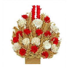 Indrani Enterprises is a leading shop for buying dried flower bouquets online in India, offering a collection of dried flower bouquets like Small Rose Agri Bouquet, Floral bouquets, and more at affordable prices. 