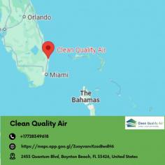 Ready to breathe easy? Clean Quality Air offers top-notch duct cleaning services in Stuart that kick dust, pet hair, and debris to the curb! Our expert team uses advanced tools and techniques to ensure your air ducts are spotless, giving you the healthy air you deserve. Don’t wait—contact us today for your free estimate!