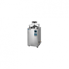 Fison Vertical Autoclave is a top-loading steam steriliser featuring a 35 L stainless steel chamber with a 0.22 MPa working sterilisation pressure. An adjustable temperature range from 105°C to 134°C and a timer up to 99 hours. It has 4 wheels, an LCD touch-screen auto-discharge, and operates on 
electric. 