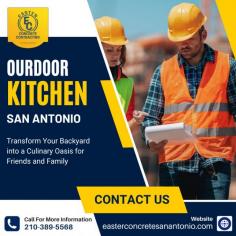 An outdoor kitchen creates a gathering place for friends and family, where everyone can be involved in the cooking and dining experience. Easter Concrete Contracting has in-depth knowledge and experience in the construction of outdoor kitchens in San Antonio. Visit our website for a free quote!