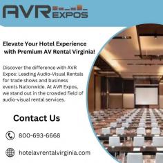 Experience the difference with AVR Expos: Top audio-visual rentals for trade shows and business events
nationwide. 