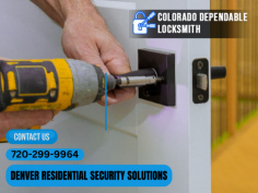 Searching for a reliable residential locksmith in Denver? Colorado Dependable Locksmith is here to assist you! Our highly skilled and experienced residential locksmiths handle all types of lock and key issues using advanced techniques. We strive for 100% customer satisfaction by delivering secure, safe, and cost-effective residential locksmith services. For the best residential locksmith in Denver, contact us today at +1 720-299-9964!    https://www.coloradodependablelocksmith.com/services/residential-locksmith-in-denver-co/