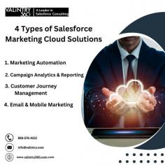 
Salesforce Marketing Cloud Solutions by VALiNTRY360 empower businesses to create personalized, data-driven marketing strategies that connect with customers across various channels. By leveraging Salesforce Marketing Cloud, VALiNTRY360 helps companies optimize their marketing efforts, enhance customer engagement, and drive growth.
One of the key solutions is Marketing Automation, which enables businesses to automate their email, SMS, and social media campaigns. This ensures that marketing messages are delivered to the right audience at the right time. With Data Integration & Audience Segmentation, VALiNTRY360 provides businesses with the ability to unify customer data from different sources, creating rich, actionable insights for more targeted marketing.
VALiNTRY360 also specializes in Email and Mobile Marketing, allowing businesses to develop personalized campaigns that engage customers directly through email, SMS, and mobile apps. Their expertise in Customer Journey Management helps brands create seamless, multi-channel experiences that guide customers through personalized journeys, boosting retention and loyalty.
To ensure the effectiveness of these efforts, VALiNTRY360 offers Campaign Analytics & Reporting, providing real-time insights into campaign performance. This helps businesses make data-backed decisions to optimize future marketing strategies.
With VALiNTRY360’s comprehensive Salesforce Marketing Cloud solutions, companies can drive customer engagement, increase conversions, and maximize their marketing ROI.
For more  info visit us https://valintry360.com/services/salesforce-marketing-cloud