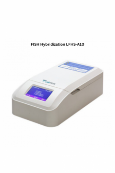 Labtron FISH Hybridization system holds up to 12 slides and operates within a temperature range of RT+5°C to 99.9°C, with ≤ ±1°C accuracy. It features programmable temperature control 30°C to 100°C, fast heating 37°C to 95°C in ≤4 min, and cooling 95°C to 45°C in ≤8 min, ideal for hybridization tasks.
