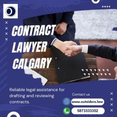 Outsiders Law offers dependable contract lawyers in Calgary to help you navigate contract drafting, negotiations, and legal reviews with ease. Our team ensures clear, enforceable agreements tailored to your business or personal needs. Trust Outsiders Law for thorough and professional contract support in Calgary, helping you protect your interests in every agreement.
For more info, visit: https://www.outsiders.law/