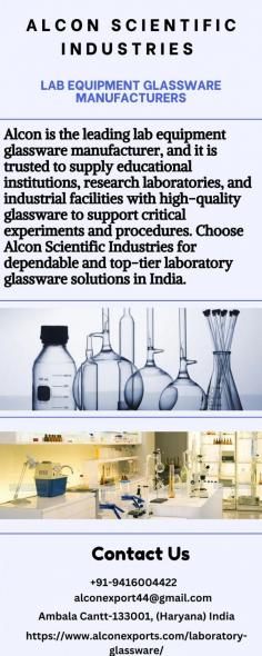 Alcon is the leading lab equipment glassware manufacturers trusted to supply educational institutions, research laboratories, and industrial facilities with high-quality glassware to support critical experiments and procedures. Choose Alcon Scientific Industries for dependable and top-tier laboratory glassware solutions in India.
Visit - https://www.alconexports.com/laboratory-glassware/

