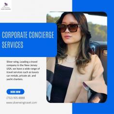 In order to satisfy the demands of today's busy professionals and businesses, Silver Wing Travel provides first-rate corporate concierge services. Our custom services streamline daily logistics, event planning, and travel planning, enabling your company to run smoothly and improving the wellbeing of both clients and staff.
Visit on site: https://www.silverwingtravel.com/corporate