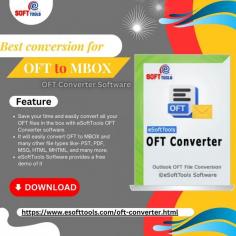 Get a quick solution to convert all your OFT files to MBOX with eSoftTools OFT Converter Software. This tool enables easy and secure conversion of OFT files into MBOX format without any data loss. It features a user-friendly interface, making the conversion process simple for everyone. You can also try the free demo version to explore all the features and learn how to convert OFT files to MBOX effortlessly.