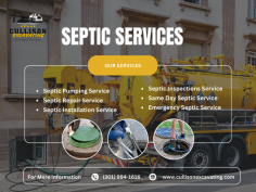 At Cullison Excavating, LLC, we specialize in providing reliable septic services tailored to meet the needs of both residential and commercial properties. With years of experience, our team is dedicated to ensuring the efficiency and longevity of your septic system. From routine maintenance to emergency repairs, we handle it all with professionalism and expertise. We pride ourselves on delivering quality work, exceptional customer service, and affordable solutions. Contact us today for dependable septic service!