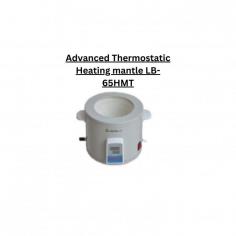 Labotronics Advanced thermostatic heating mantle is a table top heating mantle with a capacity of 2 L. It features a PID temperature controller and has an optimum temperature of 380 °C. It consists of an outer thermocouple that measures and controls the liquid temperature value together with the front panel and an inner thermocouple that controls and measures the heating mantle temperature.