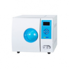 Labdex 12 L Tabletop Sterilizer is a user-friendly Class B autoclave featuring front-loading and microprocessor control. Its built-in rapid steam generator allows for fast sterilization cycles. Additional features include a drying function and safety mechanisms like automatic shutoff, cool air exhaustion, and protection against high temperature and pressure.