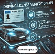 Driving License Verification API is very efficient, trusted and hence, is fully capable of operating in such institutions. When you use our APIs for the same, you just have to enter the Driving License number and the system will give you the result if the Driving License is issued by the government or not. Driving License Verification is well tested and trusted by a lot of our service users. Using our APIs online Driving License verification, you can save your time, energy and money and also get instant results. Driving License Verification API is quite easy to use. Instant Verification, 24x7 API Support and Developer Friendly. Get Started Now. https://surepass.io/driving-license-verification-api/