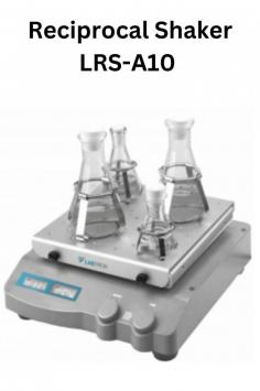 Labtron Reciprocal Shakers, with a 100-350 rpm range and 240x240 mm platform, offer a compact, incubator-friendly design. It features a brushless DC motor, microprocessor control, and accommodates various flasks with a non-slip mat.