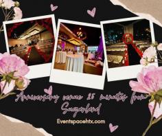 Looking for the perfect anniversary venue 25 minutes from Sugarland? Event Space Unlimited offers a stunning and versatile space to celebrate your special day in style. Whether it's an intimate gathering or a grand affair, we provide the ideal setting for your celebration. Conveniently located and offering exceptional service, your anniversary will be an unforgettable experience.