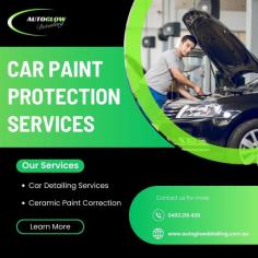 Keep your vehicle looking brand new with Autoglow Detailing’s top-tier car paint protection services. Our advanced coating solutions shield your car’s exterior from scratches, UV rays, and environmental damage, ensuring long-lasting shine and durability. With expert application and premium products, we help preserve your car's value while maintaining its flawless finish. Protect your investment with Autoglow Detailing's professional paint protection services today.