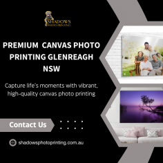 Transform your cherished memories into stunning wall art with Shadows Photo Printing’s premium canvas photo printing in Glenreagh, NSW. With our expert craftsmanship, you will receive vibrant, high-resolution prints that will last a lifetime. Whether it's a family portrait, a landscape, or a special occasion, your favorite photos transform into stunning canvas prints. Get quality, custom-made canvas prints that capture life's best moments in vivid detail from our Glenreagh-based team. Make your photos come to life today!