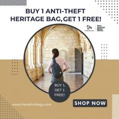 Looking for the perfect travel companion? With Travelon’s Anti-Theft Heritage Bags, enjoy our exclusive Buy One, Get One Free offer! These premium bags are designed with multiple anti-theft features, including RFID protection and sturdy, slash-resistant straps. Ideal for travel and everyday use, each bag combines style with top security for peace of mind wherever you go. Discover our collection today and find the perfect match for your needs. Hurry—this offer ends soon, so grab your Anti-Theft Heritage Bag before it’s too late!

Buy Now: https://www.travelonbags.com/shop/anti-theft-bags/anti-theft-heritage-bags