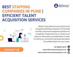 Alliance International is among the most recognized staffing companies in Pune that provide customized manpower solutions for companies. Please feel free to contact us using the information provided below to meet your recruitment demands and obtain suitable talents for your team. For more information visit: https://www.allianceinternational.co.in/staffing-company-pune/. ﻿#staffingcompanypune﻿ 