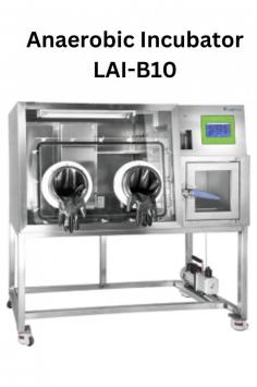 Labtron Anaerobic Incubator, with an LCD display, operates as both anaerobic and micro-oxygen chambers. It features CO2 control (0-20%), temperature range RT+3°C to 60°C, humidity control (50-90% RH), UV sterilization, and can transfer 40 plates at once.
 