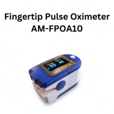 Abimed fingertip pulse oximeters measure blood oxygen saturation and pulse rate non-invasively. It has a SpO2 accuracy of ±2% (70%–100%) and a pulse rate accuracy of ±2 bpm (30–240 bpm). It is compact and lightweight, and it displays a bar graph and pulse waveform.