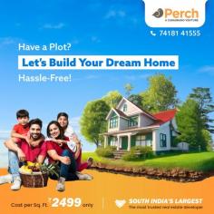 This image showcases a promotional ad for Perch, a venture by Casagrand, targeting individuals who own plots and want to build their dream homes. The ad highlights an affordable home-building service, offering a cost-effective solution at just ₹2499 per square foot. The warm and inviting visual features a happy family in front of a beautifully designed house, symbolizing a hassle-free and personalized home-building experience. Perch emphasizes their reputation as South India's largest and most trusted real estate developer, making them a go-to choice for individual house builders in Chennai.

Visit: https://casagrandperch.co.in/ 