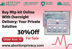 Buy mtp kit online with overnight delivery and get it with complete privacy and safety. With our reliable online store get access to mtp kit from the comfort of your home. No more worries about privacy and security we are here to take care of you and provide the care needed. So, buy mtp kit online with credit card and access 24x7 support now!

Visit Now: https://www.abortionprivacy.com/mtp-kit
