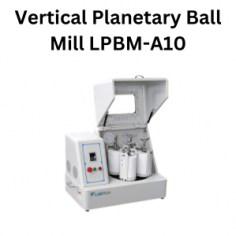 Labtron vertical planetary ball mill has a low center of gravity, touch-screen microcomputer, and safety switch. It offers forward/reverse control, timing, power-off memory, low noise, minimal loss, adjustable speed range of 70-670 r/min, and motor protection.
