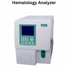  Labtro Hematology Analyzer performs 60 tests/hour using electro-impedance and photometric analysis for precise results. It supports whole (13µl) and prediluted blood (20µl) testing, with an automated probe washing system for contamination prevention. It measures 22 parameters and provides 3-part WBC differentials. Available in English, Spanish, and other languages upon request.
 