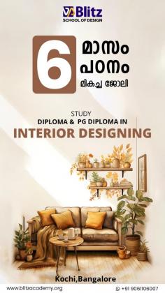 Explore your passion for interior design and enhance your skills with the top-rated interior designing course in Kerala and Kochi. Enroll now for a brighter future!