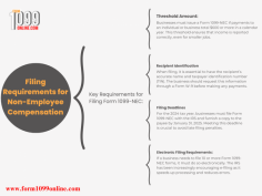 Businesses must file Form 1099-NEC for payments totaling $600 or more annually, requiring the recipient's accurate name and TIN. For the 2024 tax year, the filing deadline is January 31, 2025, and electronic filing is mandatory for 10 or more forms. Staying compliant helps avoid penalties and ensures accurate income reporting.