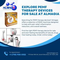 Searching for PEMF therapy devices? Almagia offers a selection of PEMF machines designed to help with pain relief, inflammation reduction, and overall wellness. Find the right PEMF therapy device for sale and start feeling the benefits of natural, drug-free healing today. Order online today!
