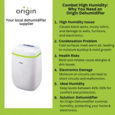 Origin Home Dehumidifier and Origin Portable Mini Dehumidifier can protect electronics from moisture damage and keep them in working condition for long, by keeping humidity levels between 45% to 55%, which is ideal for human comfort