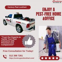 Century Pest Lockhart Company is a trusted pest control service based in Lockhart, specializing in comprehensive and eco-friendly solutions for residential and commercial properties. With years of experience, the company is committed to providing effective pest management that ensures long-term peace of mind for its clients.