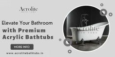 Looking to enhance your bathroom space with modern elegance? Acrolite Bathtubs, a leading manufacturer in India, offers an extensive range of acrylic bathtubs that combine style and durability. With over two decades of expertise, Acrolite specializes in high-quality acrylic bathtubs that are not only visually appealing but also crafted for long-lasting comfort. Whether you prefer freestanding or corner designs, our bathtubs provide the perfect blend of functionality and luxury, making Acrolite Bathtubs a trusted choice for homeowners, architects, and hoteliers alike. Visit us at : https://www.acrolitebathtubs.in/