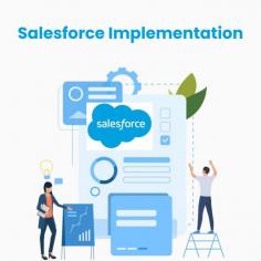 Salesforce implementation is the process of configuring and customizing the Salesforce platform to meet the specific needs of a business. It involves setting up various modules, such as Sales Cloud, Service Cloud, Marketing Cloud, and App Cloud, and tailoring them to align with the company's sales, service, marketing, and other processes. 