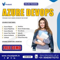 Visualpath is providing the best Azure DevOps Course (worldwide). Prepare for Microsoft Azure DevOps Certification through our structured Azure DevOps Certification Training program. The course also covers containerization with Kubernetes, Schedule a Free Demo  at +91-9989971070
Visit: https://www.visualpath.in/Microsoft-Azure-DevOps-online-Training.html
